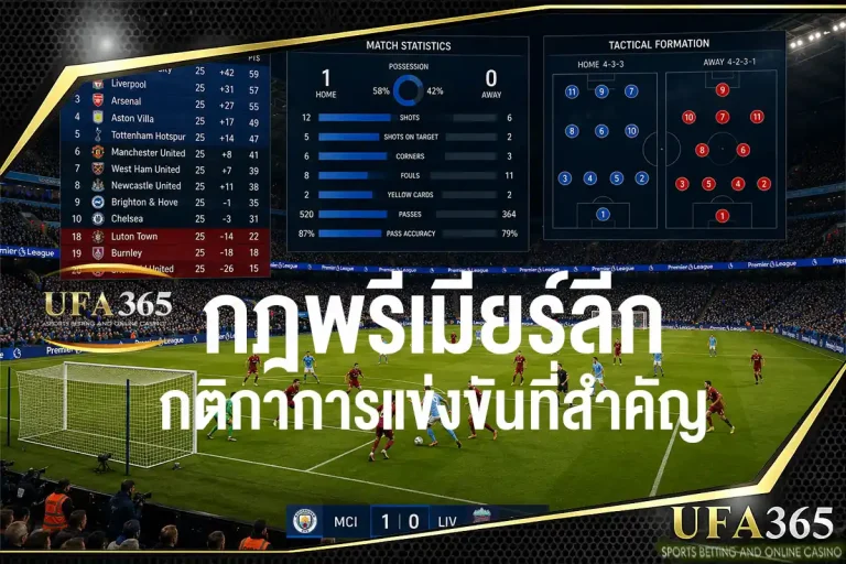 กฎพรีเมียร์ลีก อัปเดตกติกาการแข่งขัน การคิดคะแนน การจัดอันดับ และเงื่อนไขสำคัญที่ควรรู้
